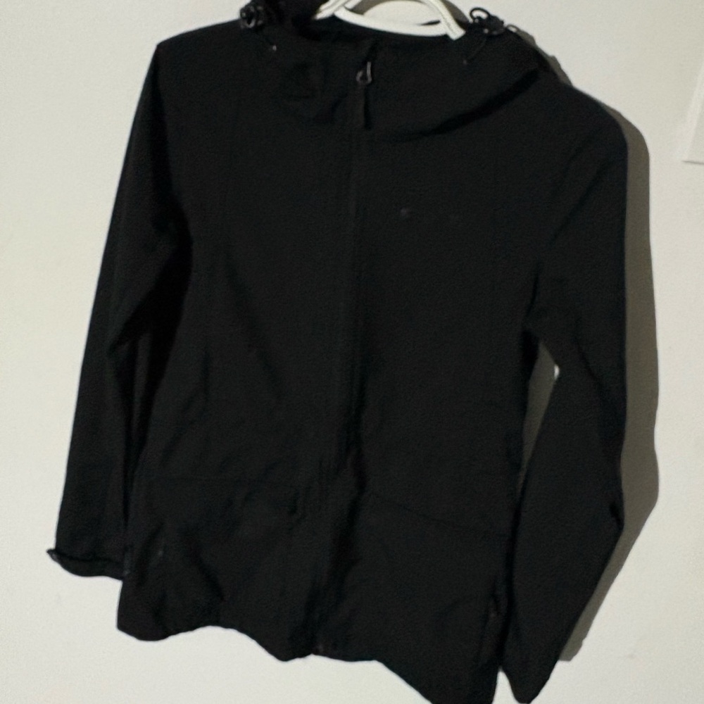 Women's Sleek Black Rain Jacket